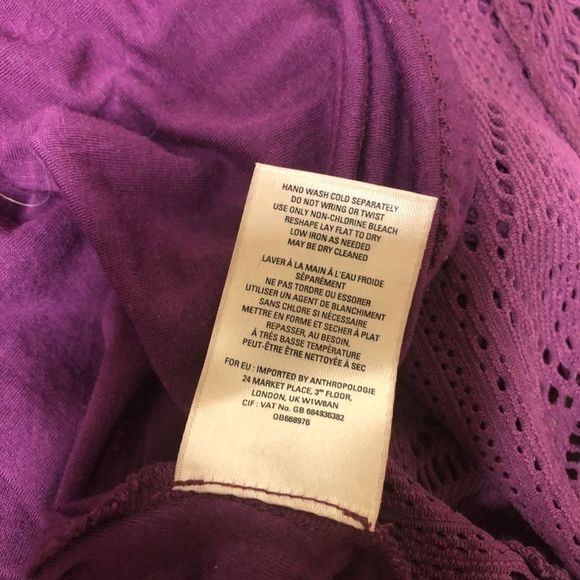Maeve by Anthropologie eyelet dress purple xs - Picture 9 of 12
